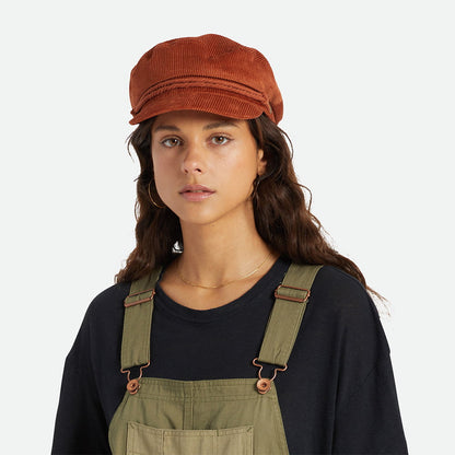 Gorra marinera de pana de Brixton - Ocre