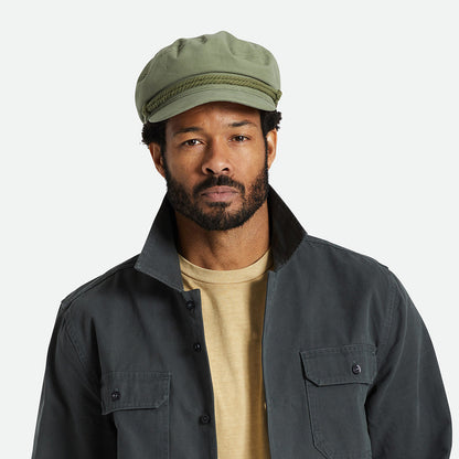 Gorra marinera de algodón de Brixton - Verde Oliva
