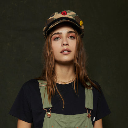 Gorra marinera de algodón de Brixton - Camuflaje