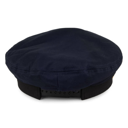 Sombrero de capitán de barco de Village Hats - Azul Marino