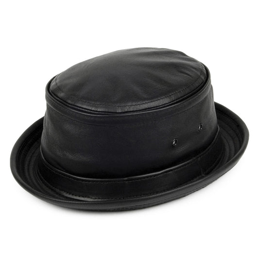 Sombrero de pescador de piel de New York Hat Company - Negro