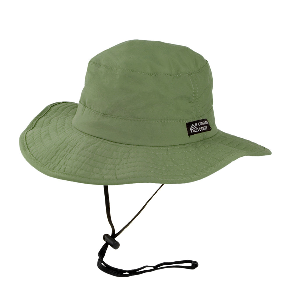 Sombrero Booney Evergreen plegable Ala ancha de Dorfman Pacific - Fósil