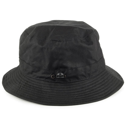 Sombrero de pescador de algodón impermeable Jaxon & James - Negro