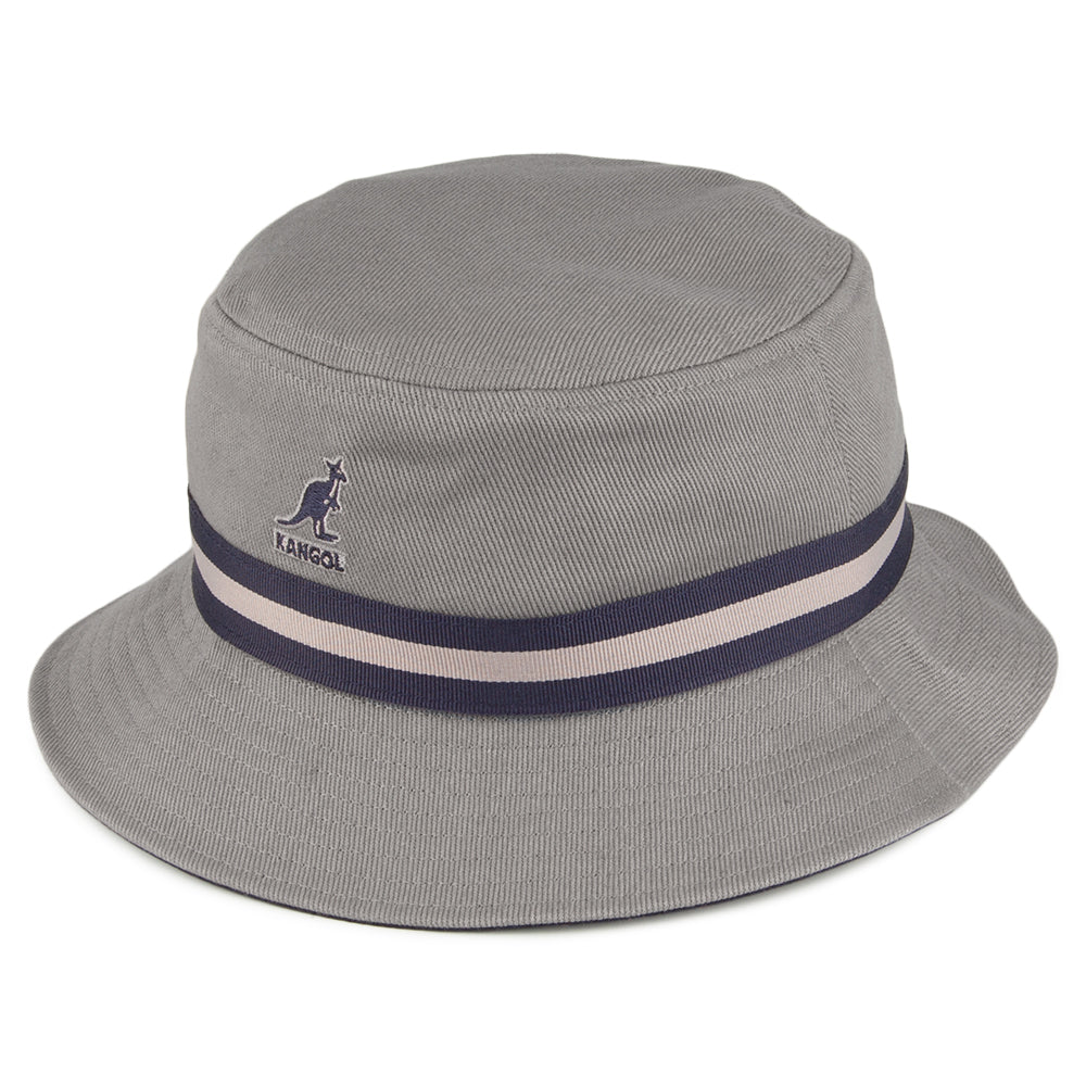 Sombrero de pescador Stripe Lahinch de Kangol - Gris