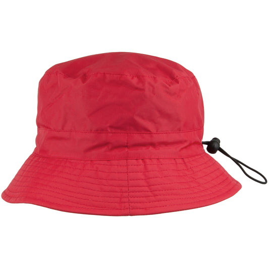 Sombrero de pescador resistente al agua lluvia de Whiteley - Rojo
