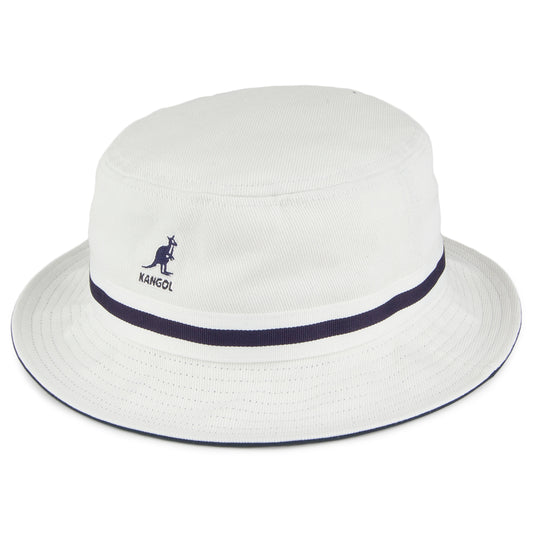 Sombrero de pescador Stripe Lahinch de Kangol - Blanco