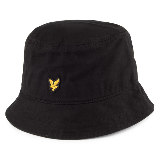 Sombrero de pescador de sarga de algodón de Lyle & Scott - Negro