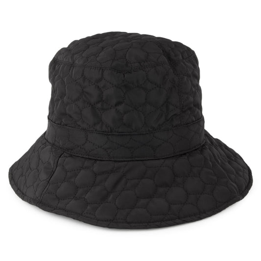 Sombrero de pescador mujer Ortensia acolchado de Scala - Negro