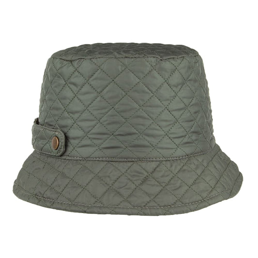 Sombrero de pescador mujer Packable de acolchado de Scala - Verde Oliva