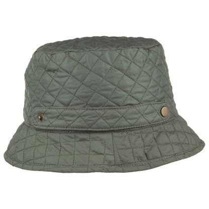 Sombrero de pescador mujer Packable de acolchado de Scala - Verde Oliva