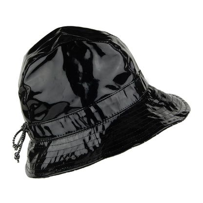Sombrero de pescador Rachel Classic de vinilo de Betmar - Negro
