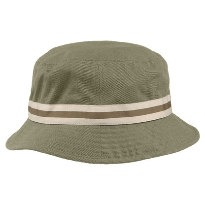 Sombrero de pescador Stripe Lahinch de Kangol - Verde Musgo