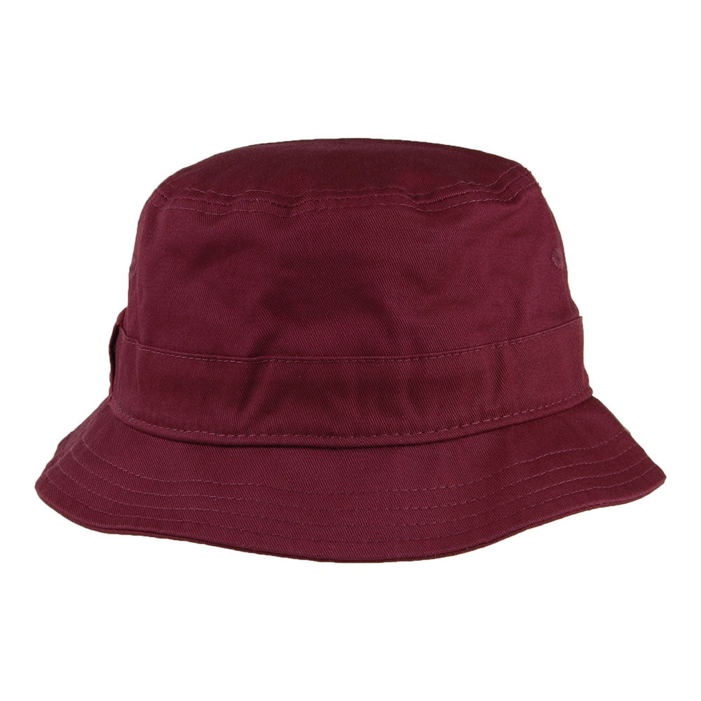 Sombrero de pescador Essential de algodón de New Era - Granate