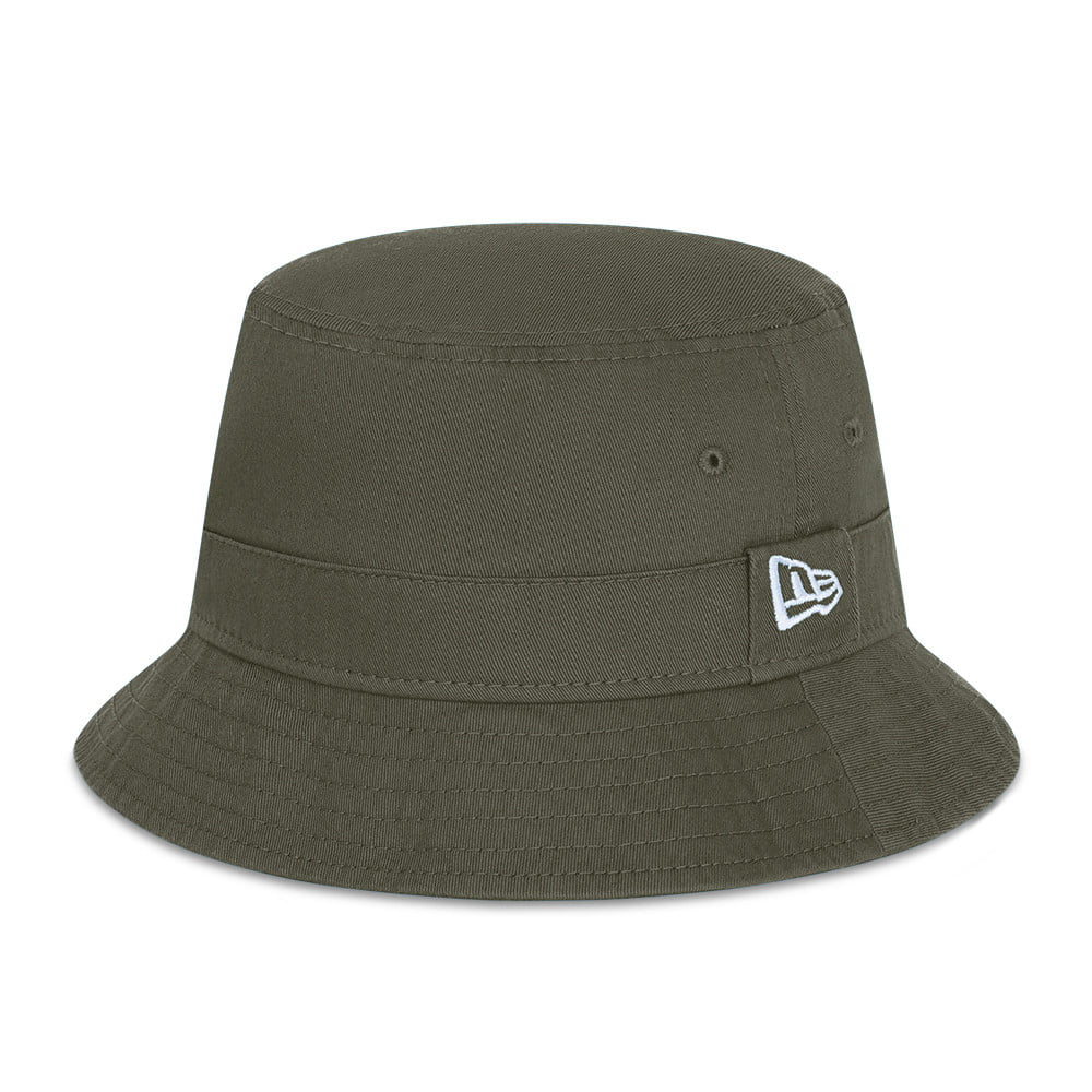 Sombrero de pescador Essential de algodón de New Era - Verde Oliva