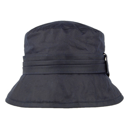 Sombrero de pescador Algodón Encerado con lazo lateral de Failsworth - Azul Marino