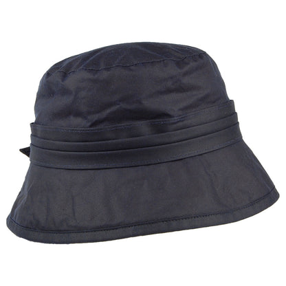 Sombrero de pescador Algodón Encerado con lazo lateral de Failsworth - Azul Marino