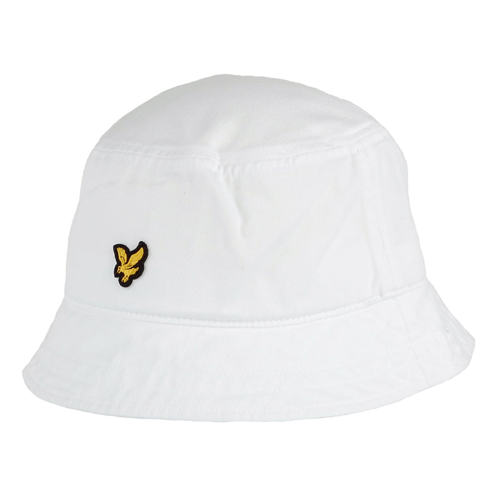Sombrero de pescador de sarga de algodón de Lyle & Scott - Blanco