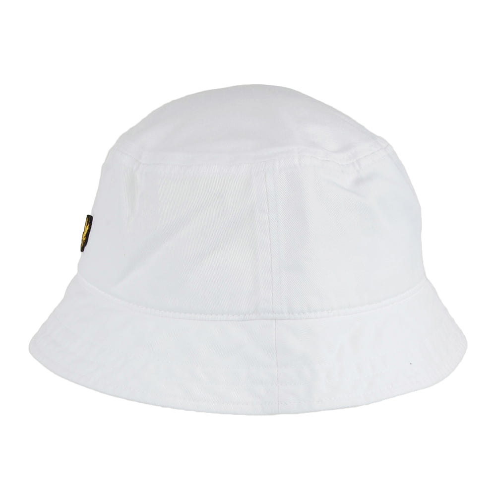 Sombrero de pescador de sarga de algodón de Lyle & Scott - Blanco