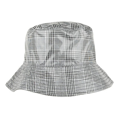 Sombrero de pescador Bastia Tela escocesa de Scala - Negro-Gris