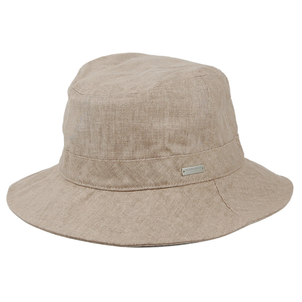 Sombrero de pescador de lino-algodón de Seeberger - Arena