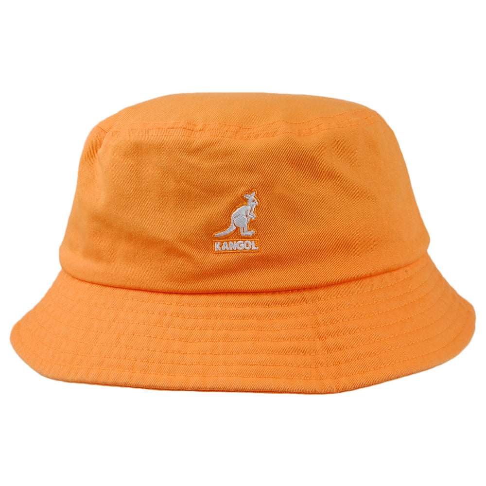 Sombrero de pescador de algodón lavado de Kangol - Amarillo