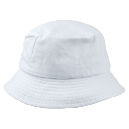 Sombrero de pescador de algodón lavado de Kangol - Blanco