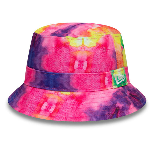 Sombrero de pescador Tie Dye de New Era - Rosa-Morado