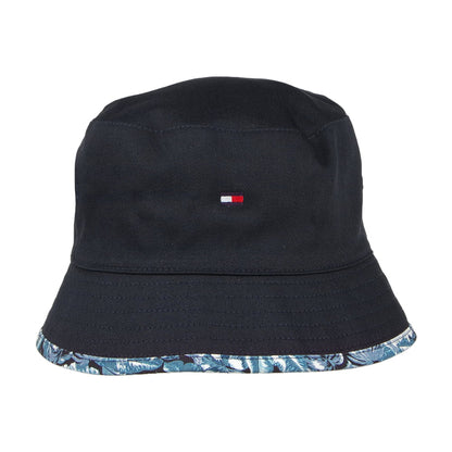 Sombrero de pescador Palm Leaf Flag reversible de Tommy Hilfiger - Azul-Negro