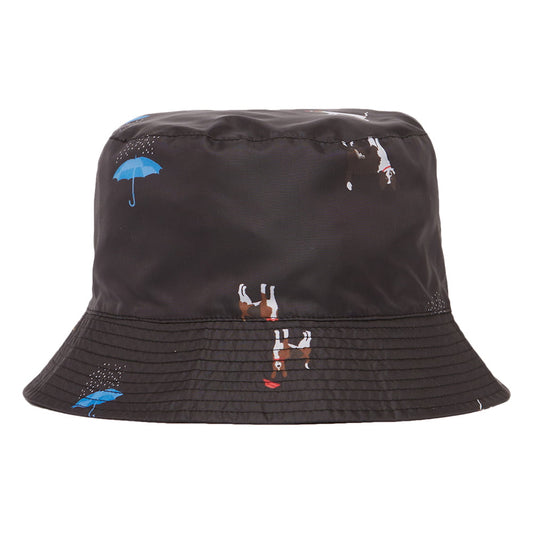 Sombrero de pescador Rainy Day Cat Dog de Joules - Negro