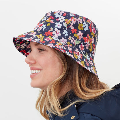 Sombrero de pescador Rainy Day Blossom de Joules - Azul Marino