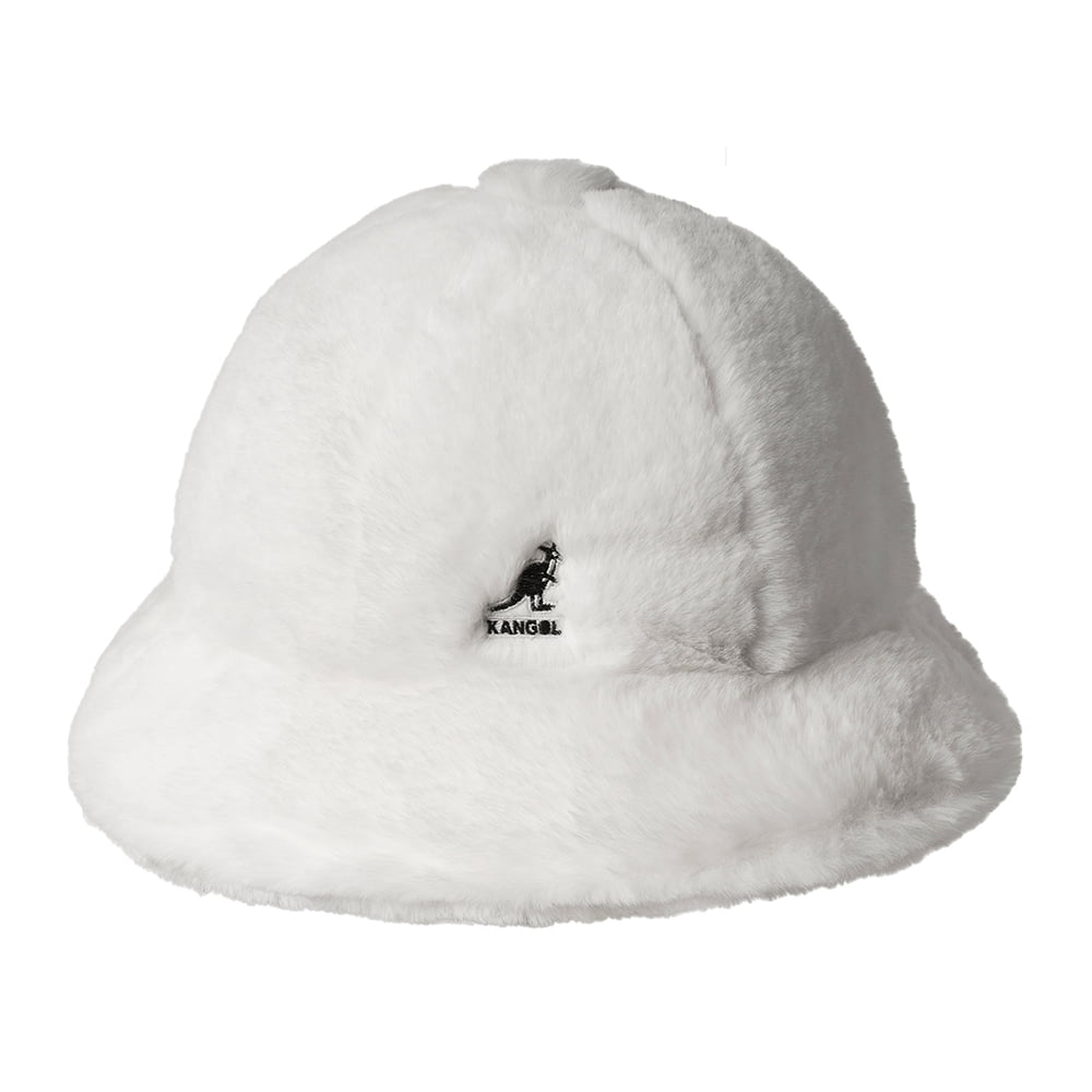 Sombrero de pescador Faux Fur Casual de piel sintética de Kangol - Crema
