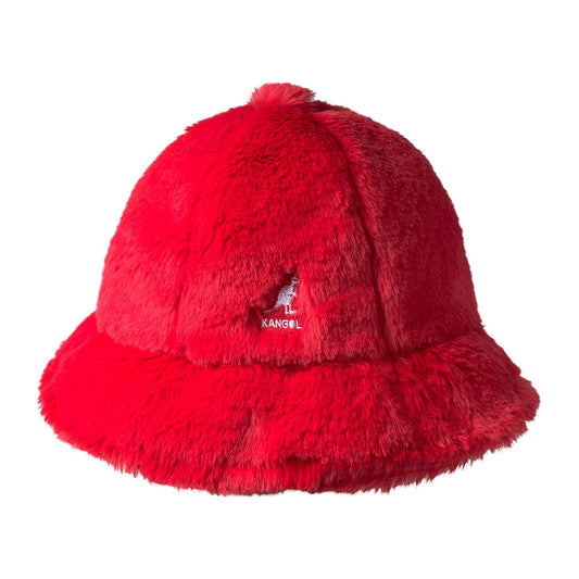 Sombrero de pescador Faux Fur Casual de piel sintética de Kangol - Escarlata