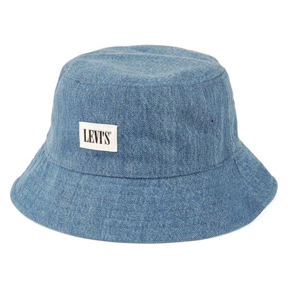 Sombrero de pescador Serif Patch reversible de Levi's - Azul Medio