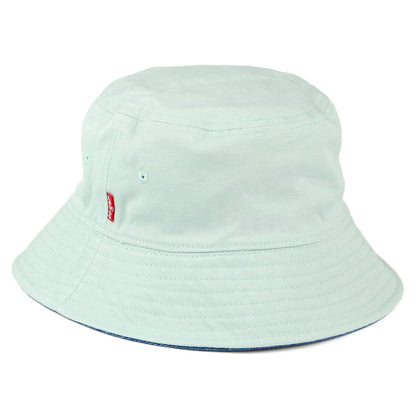 Sombrero de pescador Serif Patch reversible de Levi's - Azul Medio