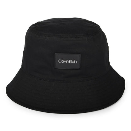 Sombrero de pescador Leather Patch de Calvin Klein - Negro