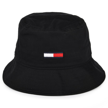 Sombrero de pescador TJM Flag de algodón orgánico de Tommy Hilfiger - Negro