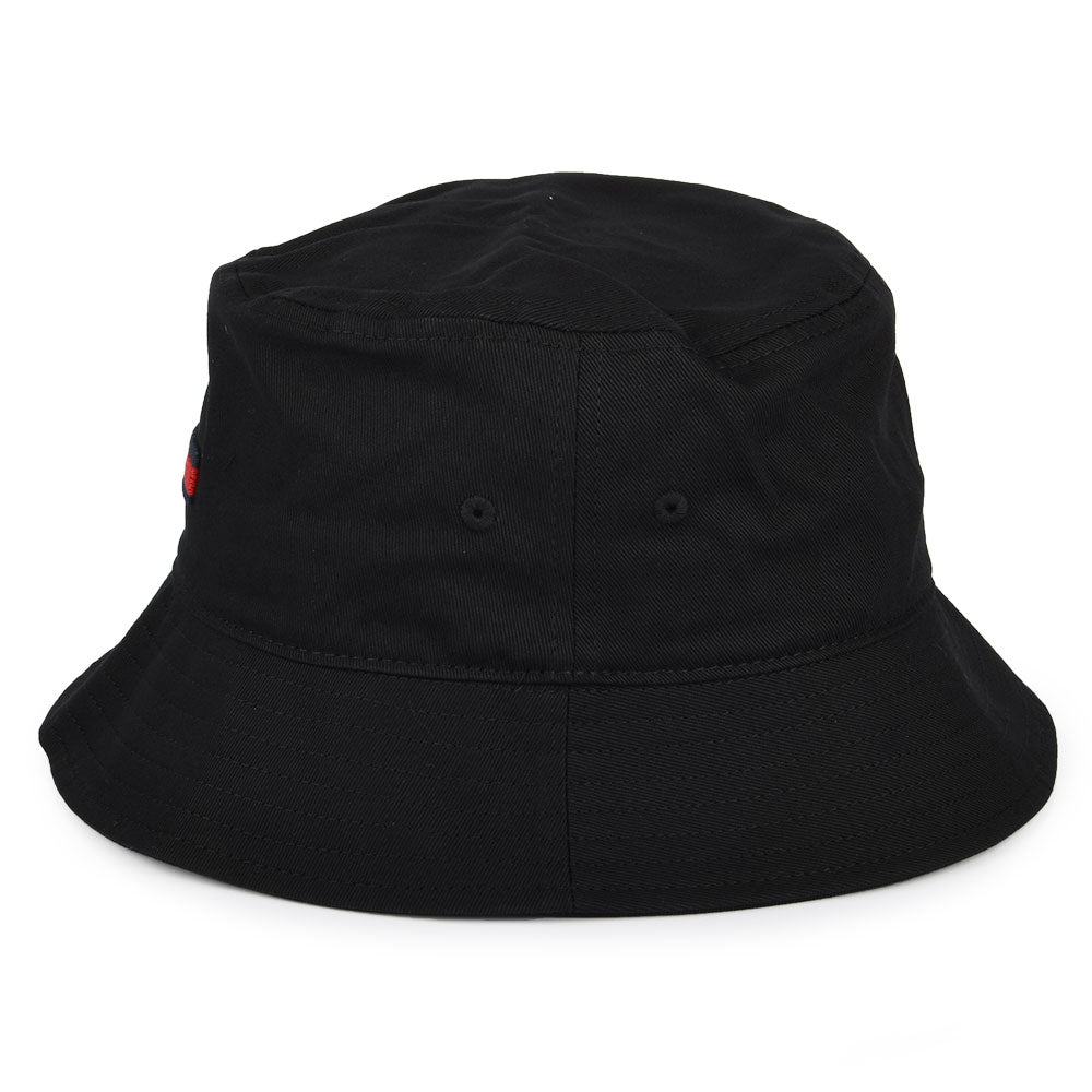 Sombrero de pescador TJM Flag de algodón orgánico de Tommy Hilfiger - Negro