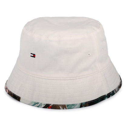 Sombrero de pescador Flag Palm reversible de Tommy Hilfiger - Blanco-Verde