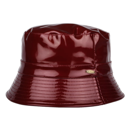 Sombrero de pescador Pluie lluvia de piel sintética de Scala - Vino
