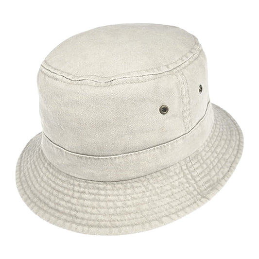 Sombrero de pescador plegable de algodón de Jaxon & James - Beige Masilla