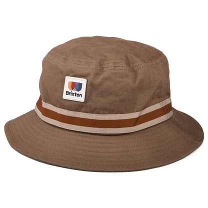 Sombrero de pescador Alton plegable de sarga de algodón de Brixton - Marrón Claro