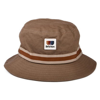 Sombrero de pescador Alton plegable de sarga de algodón de Brixton - Marrón Claro