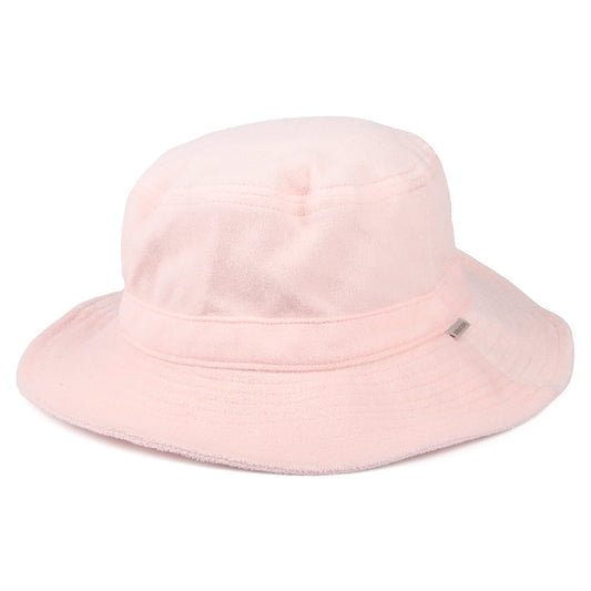 Sombrero de pescador Petra plegable de felpa de Brixton - Rosa Claro