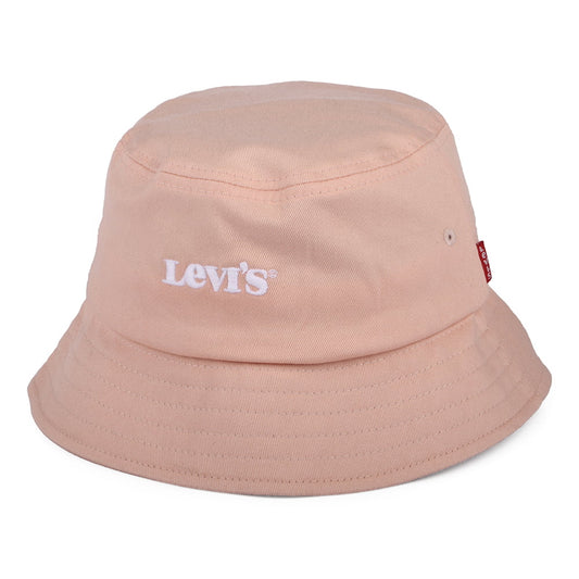 Sombrero de pescador mujeres Vintage Modern Logo de Levi's - Rosa Claro