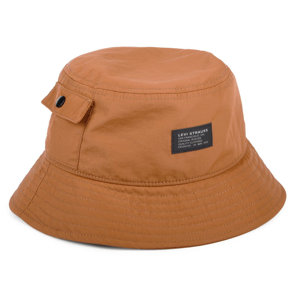 Sombrero de pescador No Horse Pull Logo Patch con bolsillo de Levi's - Kaki