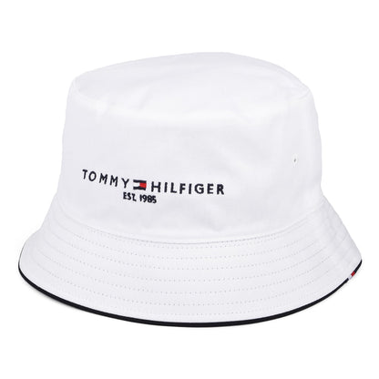 Sombrero de pescador TH Established reversible de Tommy Hilfiger - Blanco