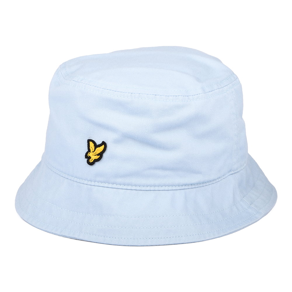 Sombrero de pescador de sarga de algodón de Lyle & Scott - Azul Cielo