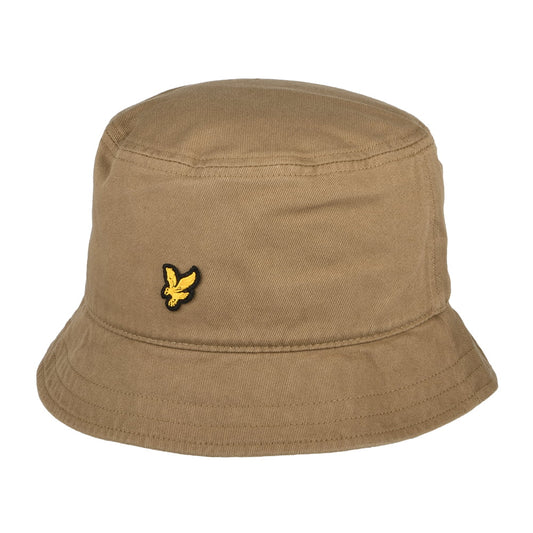 Sombrero de pescador de sarga de algodón de Lyle & Scott - Marrón