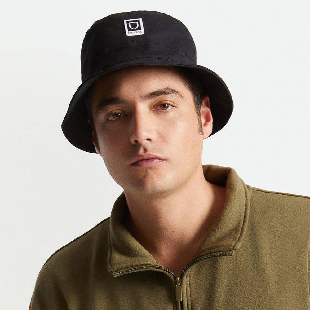 Sombrero de pescador Beta plegable de algodón de Brixton - Negro
