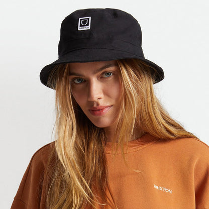 Sombrero de pescador Beta plegable de algodón de Brixton - Negro